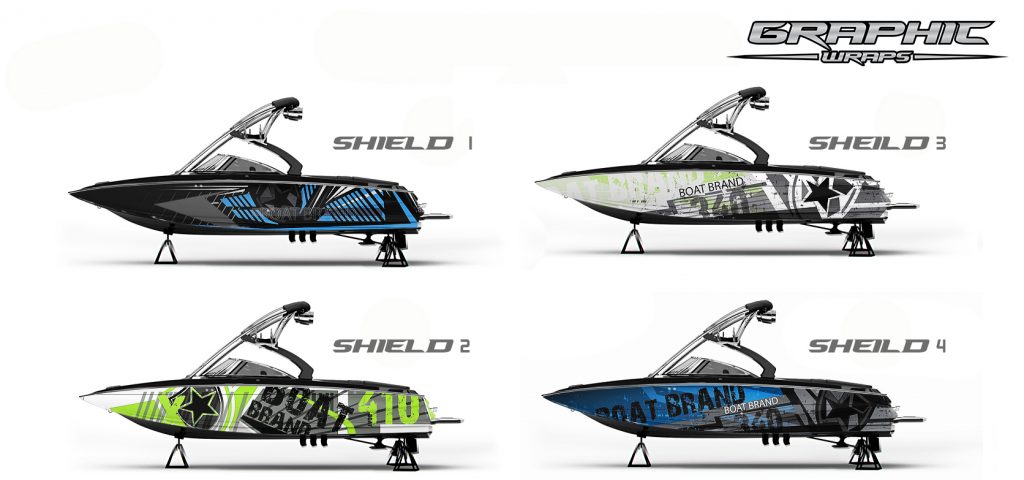 Shield Boat Wrap Designs