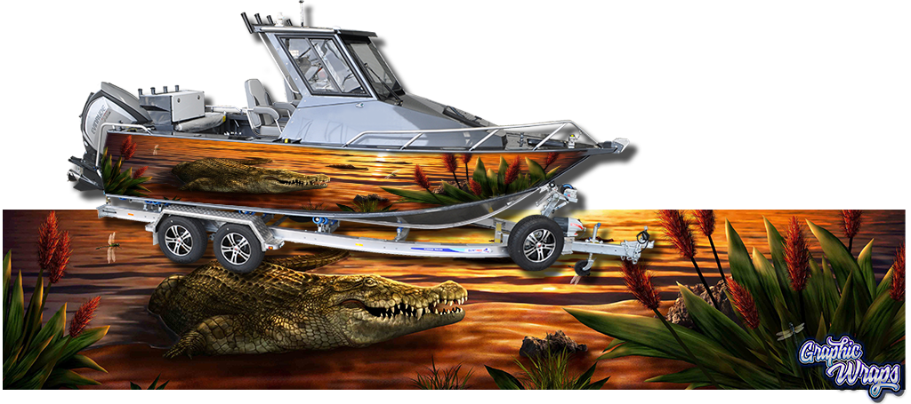 Crocodile Boat Wrap