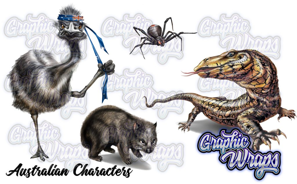 Australian Characters Graphic Wraps Character Asset 2