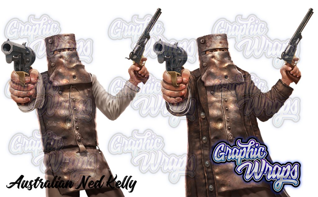 Australian Ned Kelly Graphic Wraps Character Asset 1