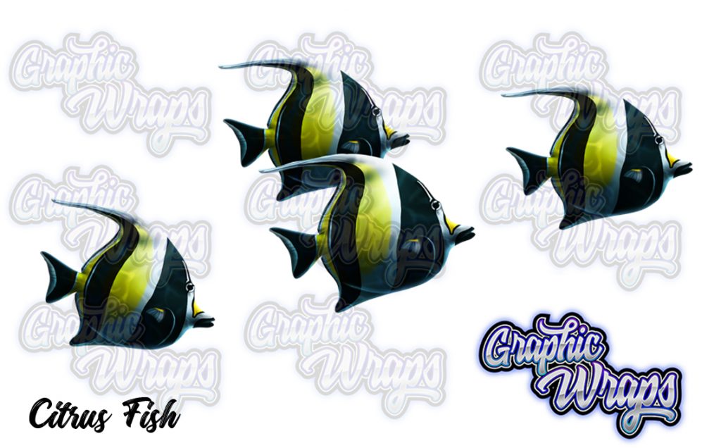 Citrus Fish Graphic Wraps Character Asset 2
