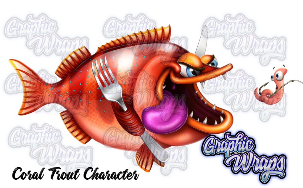 Coral Trout Character Graphic Wraps Character Asset 1
