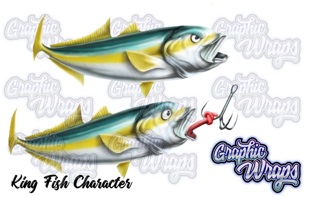King Fish Character Graphic Wraps Character Asset 1