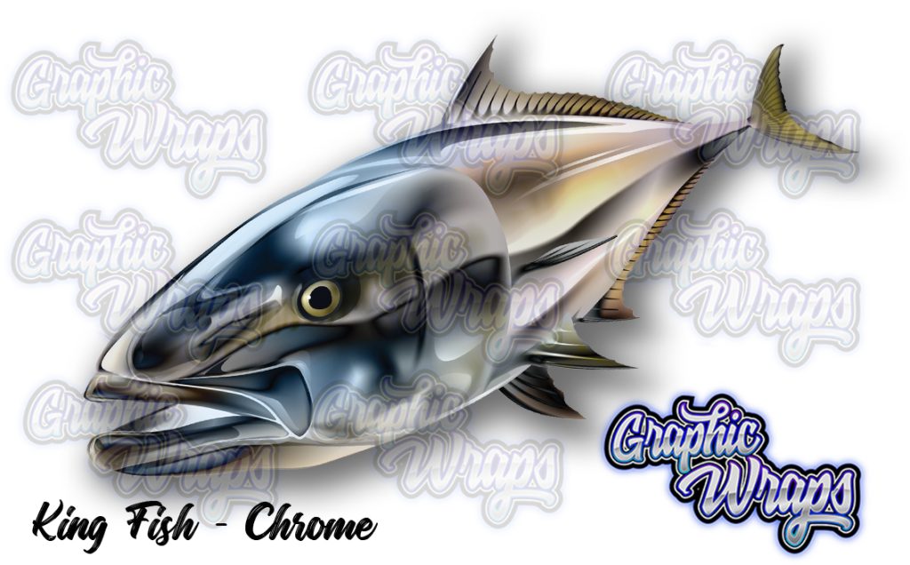 King Fish Chrome Graphic Wraps Character Asset 1