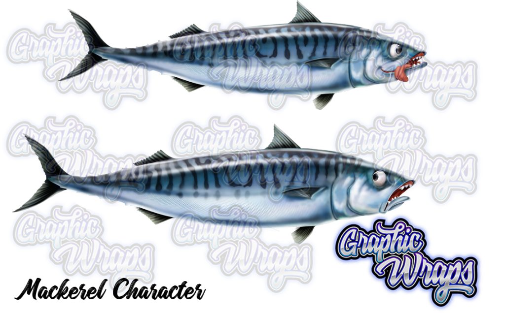 Mackerel Character Graphic Wraps Character Asset 1