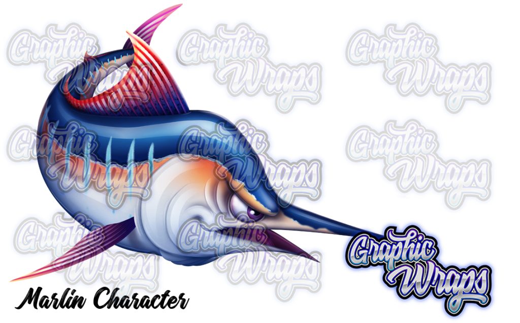 Marlin Character Graphic Wraps Character Asset 1