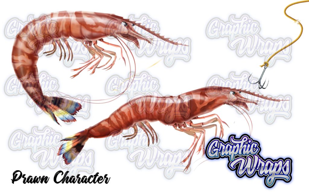 Prawn Character Graphic Wraps Character Asset 1