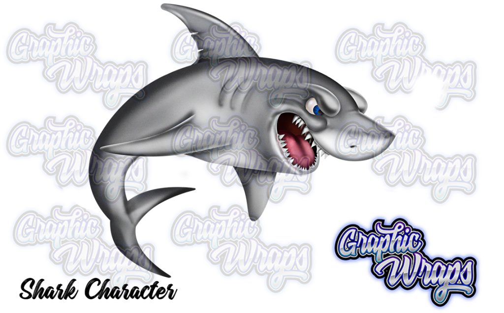 Shark Chracter Graphic Wraps Character Asset 1